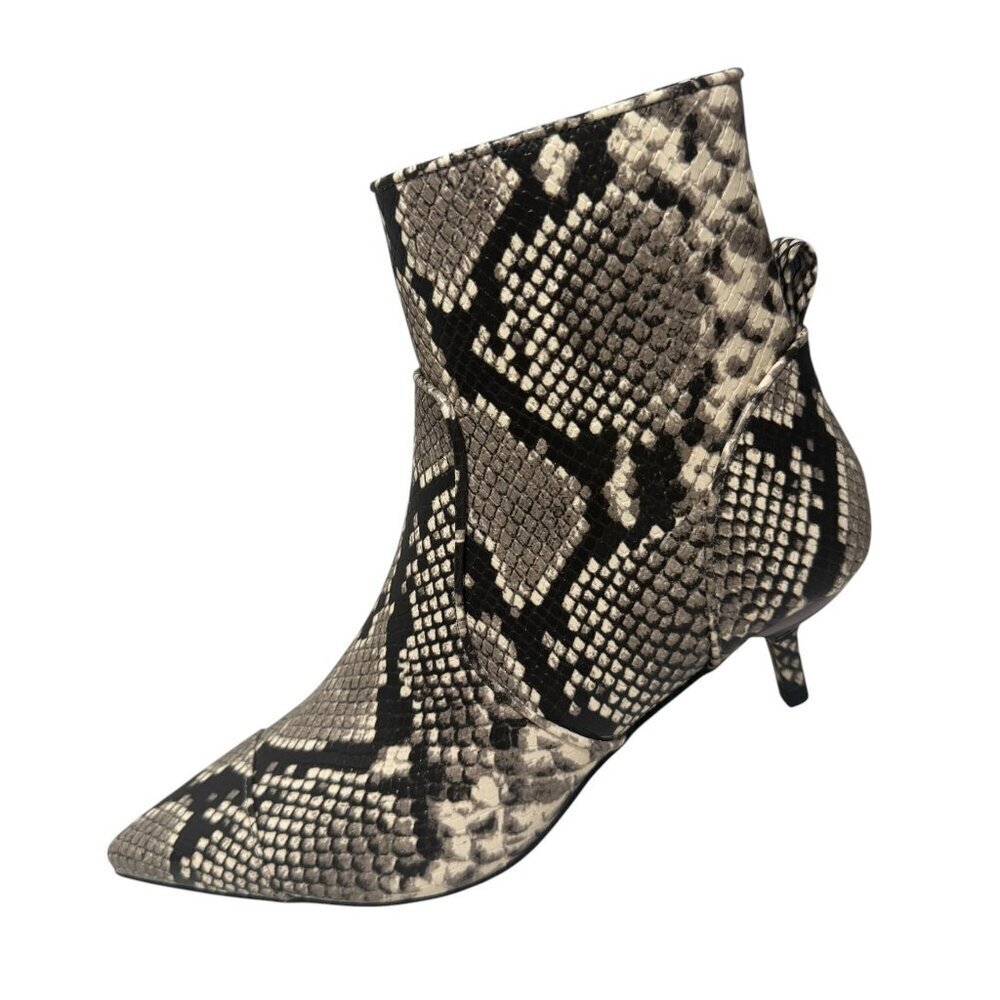 MICHAEL Michael Kors Kadence Snake-Embossed‎ Ankle Booties SZ 8 NEW $225